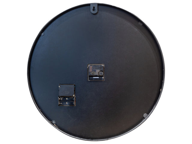 Zwarte Klok - Grote Wandklok - 50cm - Bewegende tandwielen - "Henry" - NeXtime