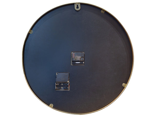 Zwarte Gear Klok - Grote Wandklok - 50cm - Bewegende tandwielen - "William" - NeXtime