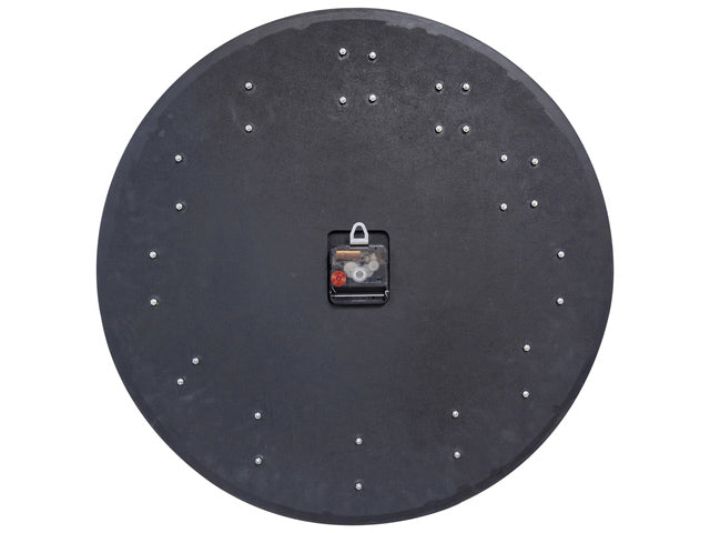 Grote wandklok - 50cm- Stille klok - Walnoot - zwart - NeXtime "Precious"