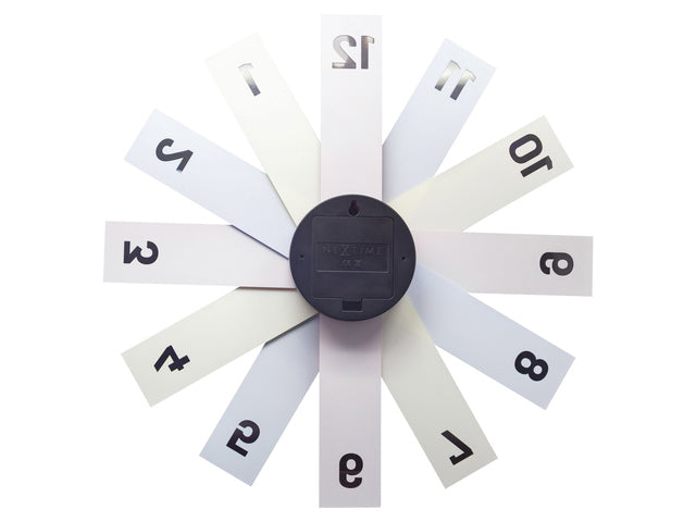 Design wandklok - 40cm - Stille klok - Veelkleurig - Acryl - NeXtime "Plexi"