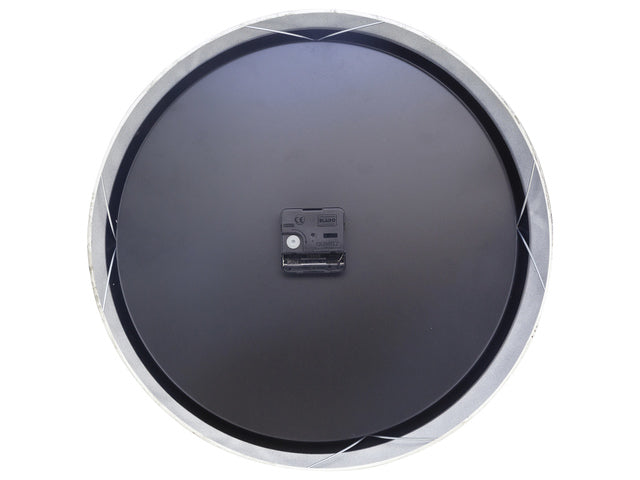 Landelijke wandklok - 39cm - Stille klok - Wit/Zilver - NeXtime "Classic"