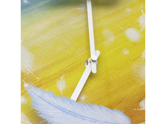 Wandklok Nextime dia 30cm multicolour kunststof veren