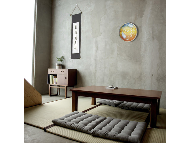 Wandklok Nextime dia 30cm multicolour kunststof veren