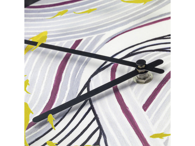 Wandklok Nextime dia 30cm grijs kunststof Koi