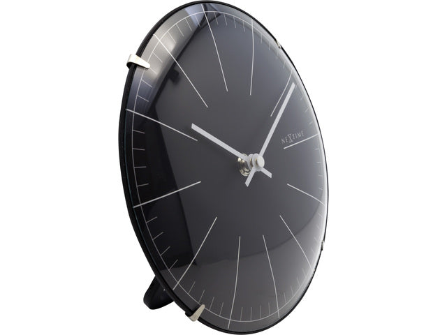 Wandklok NeXtime Big Stripe dia 20 glas zwart