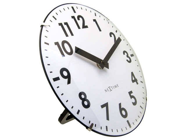 Tafelklok Nextime Duomo Mini 20 cm met gebolde glazen lens