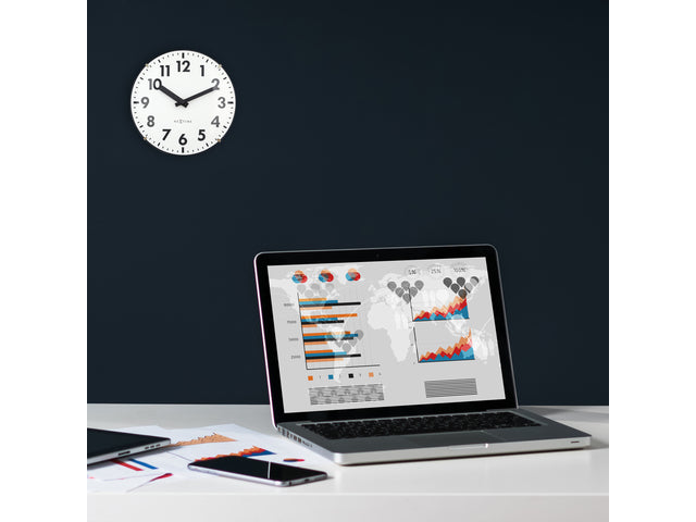 Tafelklok Nextime Duomo Mini 20 cm met gebolde glazen lens