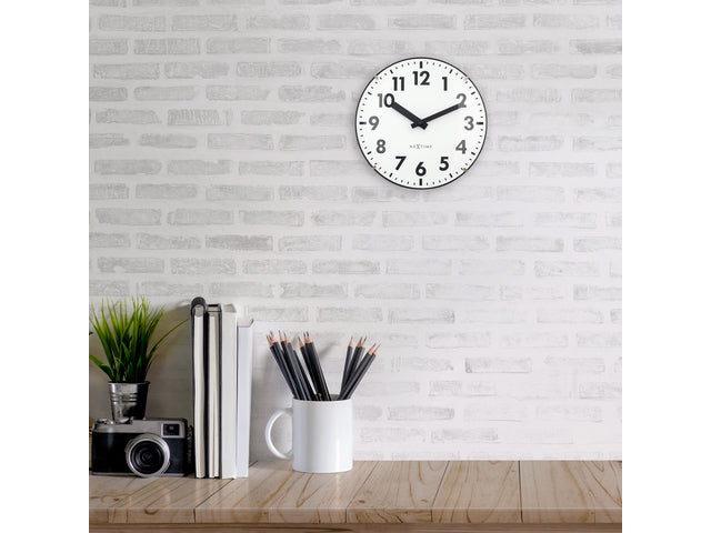 Tafelklok Nextime Duomo Mini 20 cm met gebolde glazen lens