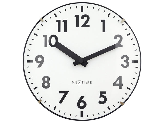 Tafelklok Nextime Duomo Mini 20 cm met gebolde glazen lens