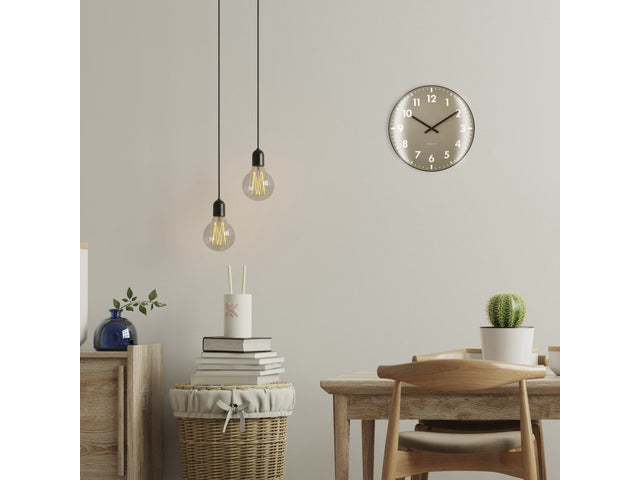 Wandklok NeXtime Duomo 35cm kaki