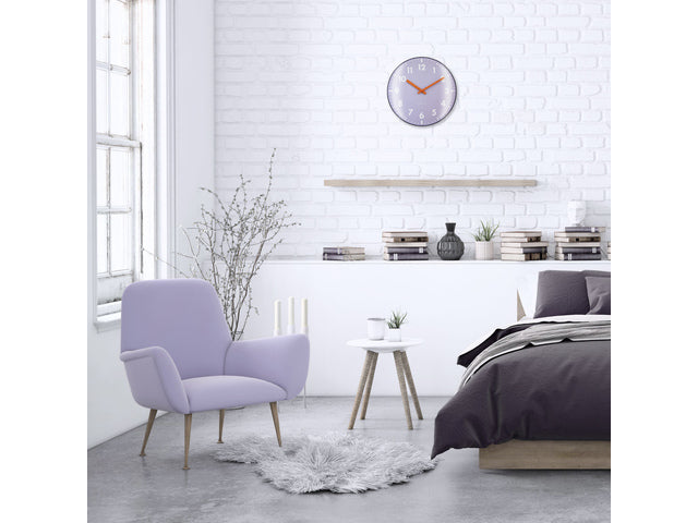 Wandklok NeXtime Duomo 35cm lavendel