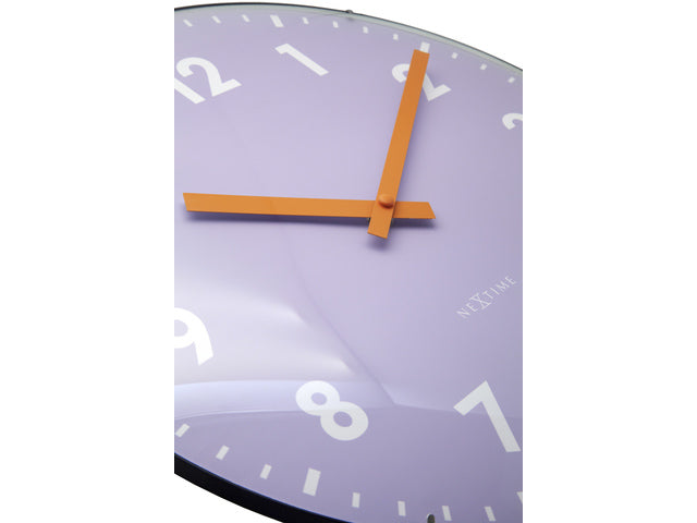 Wandklok NeXtime Duomo 35cm lavendel