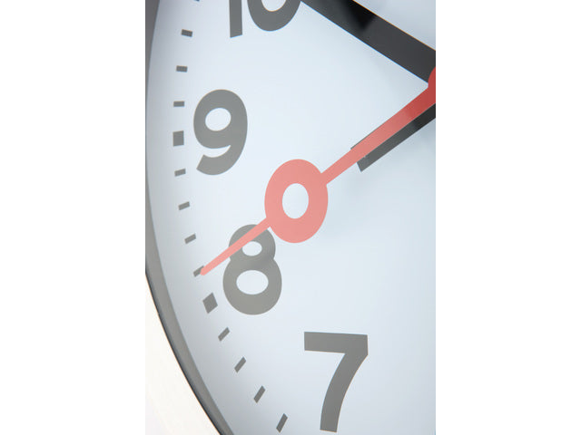 Wandklok NeXtime dia. 19 cm, geborsteld aluminium, 'Station'