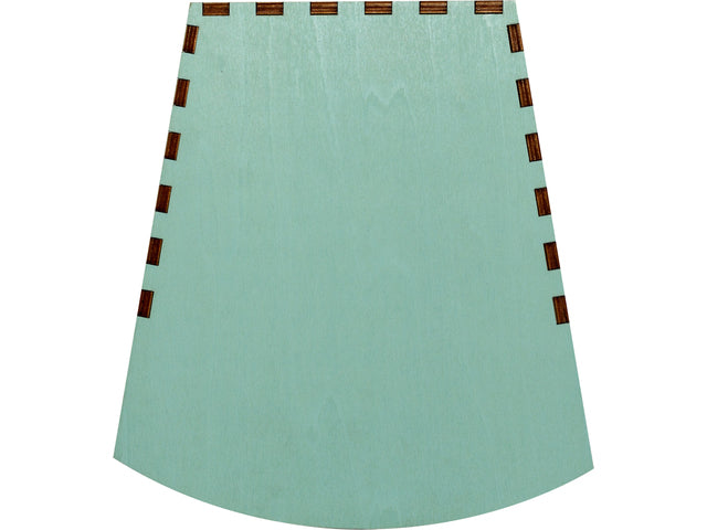 Tafelklok NeXtime Rocky 19,5x18x8,8 cm hout turquoise