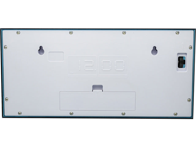 Tafel/wandklok NeXtime Big Flip 36x17x8.5cm acryl blauw