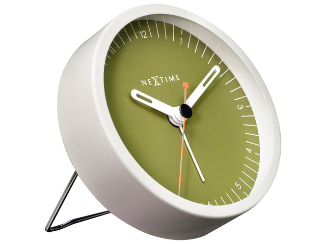Wekker Nextime Klein 9 cm groen