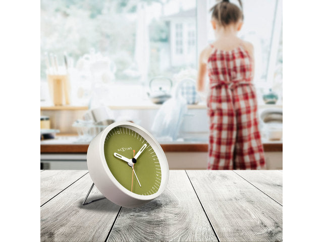 Wekker Nextime Klein 9 cm groen