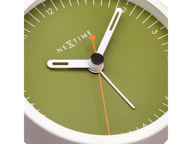 Wekker Nextime Klein 9 cm groen