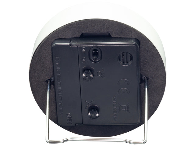 Wekker Nextime Small 9 cm wit