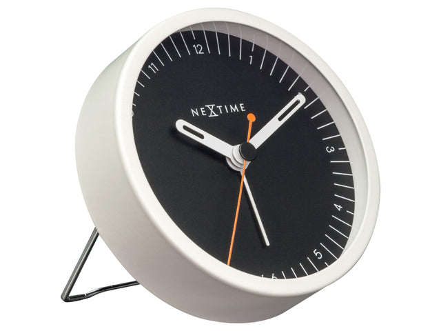 Wekker Nextime Klein 9 cm zwart