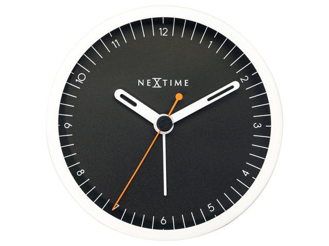 Wekker Nextime Klein 9 cm zwart