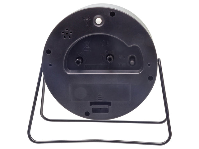 Wekker Nextime Berlin Tafel 14x13 cm grijs metaal