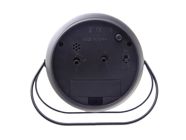 Wekker NeXtime Bubble Wecker 11x8cm schwarz Metall