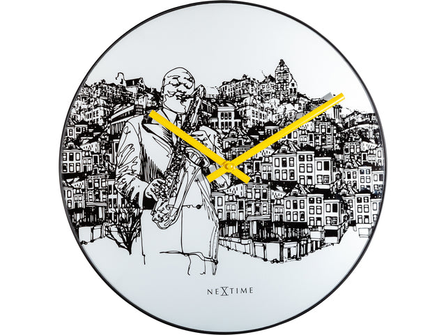 Wandklok NeXtime Sax City Ø 40 cm