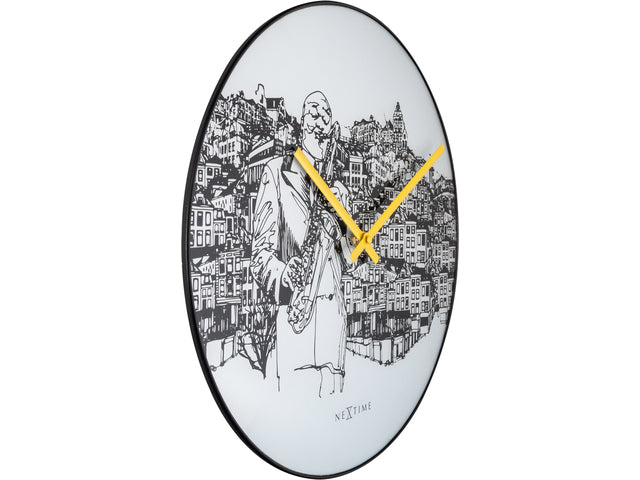 Wandklok NeXtime Sax City Ø 40 cm