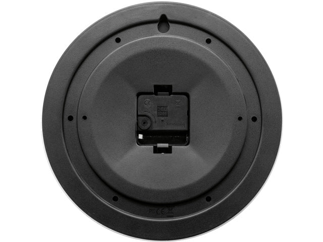 wandklok NXT diam. 25,5 kunststof wit, witte wijzerplaat