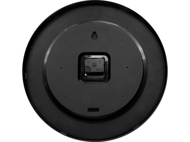 wandklok NXT STIL UURWERK 40cm kunststof zwart, witte wijzerplaat