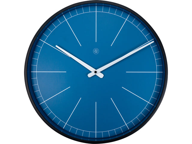 Wandklok nXt Ethan Ø 40 cm blauw