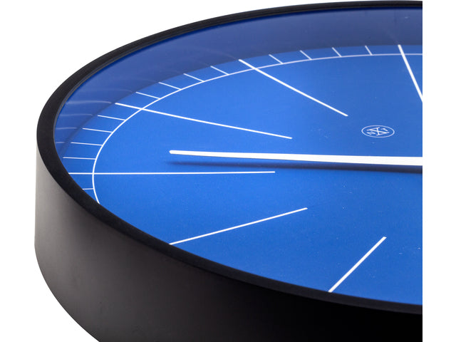 Wandklok nXt Ethan Ø 40 cm blauw