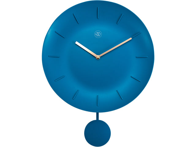 Wandklok nXt Schaal Ø 30 cm turkoois