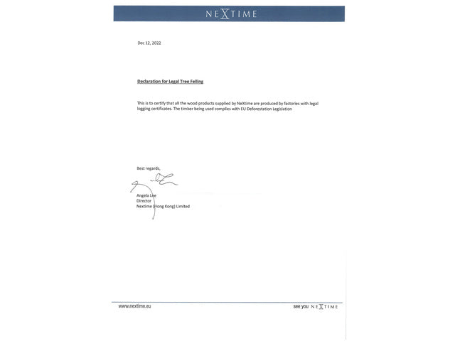 Wandklok nXt Paul dia 40cm hout wit