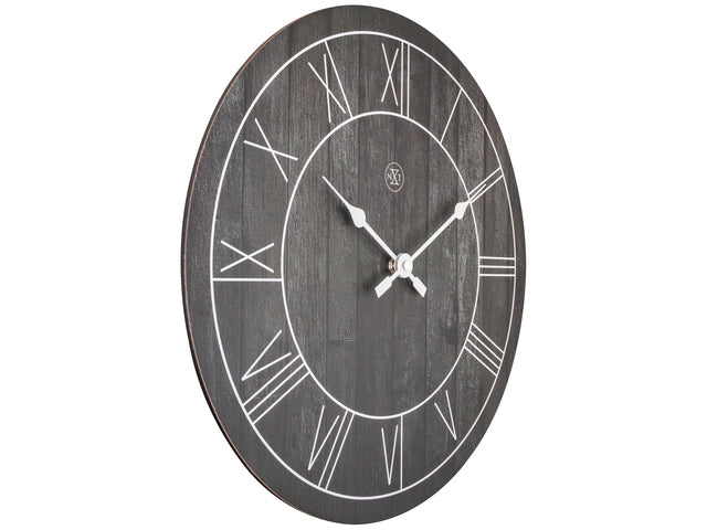 Wandklok nXt Paul dia 40cm hout zwart