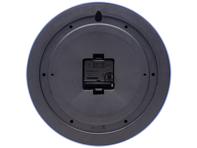 Wandklok nXt Apollo dia 26cm kunststof blauw