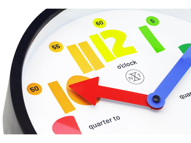 Wandklok nXt Sophia dia 26 cm kunststof zwart