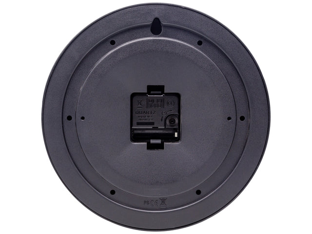 Wandklok nXt Sophia dia 26 cm kunststof zwart