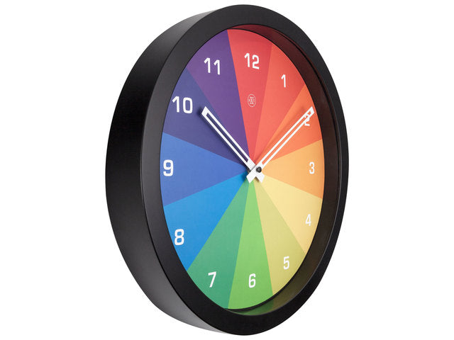 Kleurrijke wandklok - 36cm - Stille klok - Veelkleurig - nXt by NeXtime - "Joy"