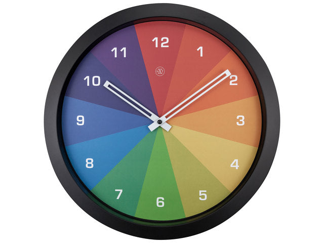 Kleurrijke wandklok - 36cm - Stille klok - Veelkleurig - nXt by NeXtime - "Joy"