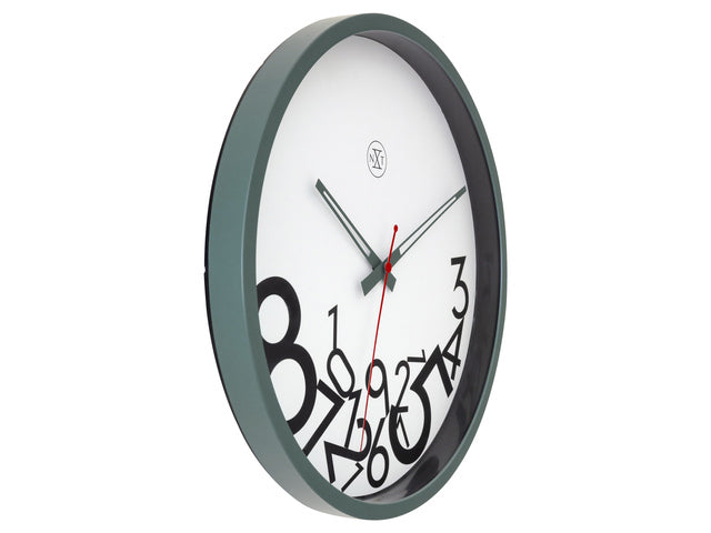 Stille wandklok - 30cm - nXt by NeXtime - Dropped nummers