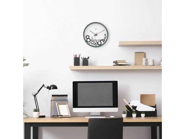 Stille wandklok - 30cm - nXt by NeXtime - Dropped nummers