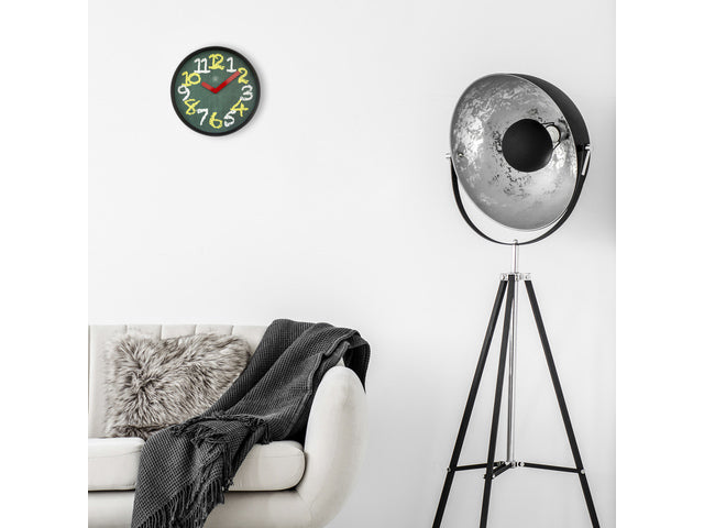 Wandklok NXT dia 30cm Groen Kunststof Krijtbord