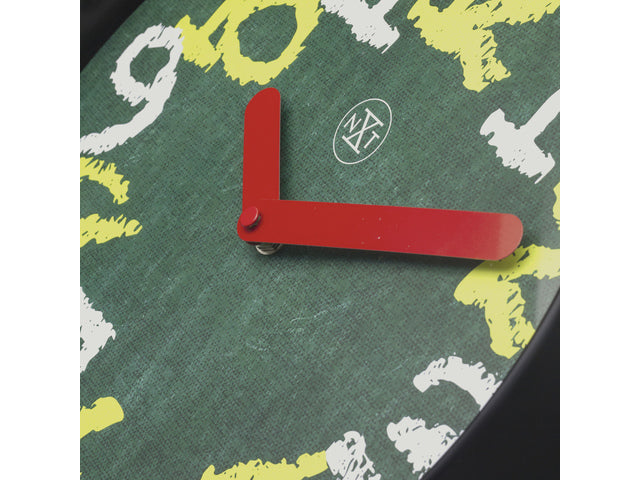 Wandklok NXT dia 30cm Groen Kunststof Krijtbord