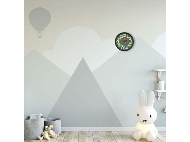 Wandklok NXT dia 30cm Groen Kunststof Krijtbord