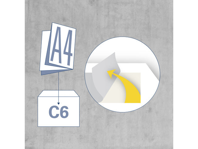 Dienstumschlag für das Rathaus, 114 x 162 mm, C6, mit Kunststoffstreifen, für 500 Stück