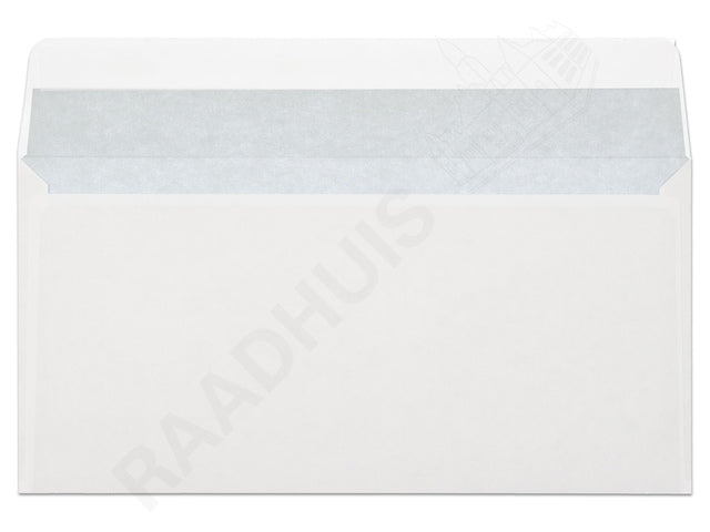 Dienstenvelop Raadhuis 110x220mm DL (EA5/6) wit met plakstrip krimp a 25 stuks