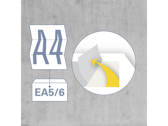 Dienstenvelop Raadhuis 110x220mm DL (EA5/6) wit met plakstrip doos a 500 stuks