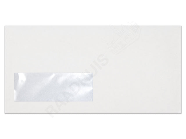 Dienstenvelop venster links Raadhuis 110x220mm DL (EA5/6) met plakstrip krimp a 25 stuks